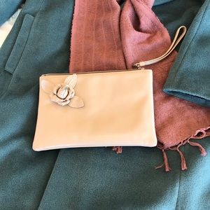 ❌SOLD❌Leather Rose Wristlet